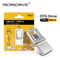 Mini Type C Flash Drives 128GB 2 in 1 Waterproof Memory Stick 64GB Flip USB2.0 Stick 32GB Pendrive 16GB External Storage
