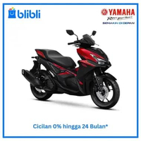 Yamaha Aerox Alpha Standard Sepeda Motor [OTR Jabodetabekser] Red Bogor