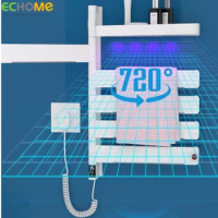 ECHOME Electric Heating Towel Racks Smart Control Temperture 220V Bathroom Storage Rack Household with UV Light Towel Warmers