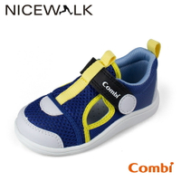 Combi日本康貝機能休閒童鞋-NICEWALK醫學級成長機能鞋A2101BL藍(寶寶段.中小童段)
