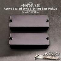 1Set Active Bass Pickup Soapbar 5-String Bass Pickup Double Coil Humbucker Pickup Ceramic Magnet Active Pickup Guitar Parts