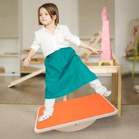 Children Wooden Balance Board Early Education Benefits Intellectual Perception Training Seesaw Sports Games Toys