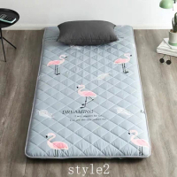 comfortable Soft Foldable High rebound Tatami Mattress students Thick 5cm high quality Mattress with straps twin queen king size