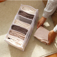 Foldable Jeans Storage Box Cubes Storage Boxes Socks Clothes Underpants Organizer Drawers Divider Box Cabinet Drawer Divider