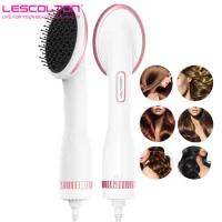 LESCOLTON Hot Air Brushes One Step Hair Dryer Brush Hair Dryer Straightener for All Hair Types,Eliminate Frizzing Tangled Hair