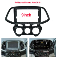 9inch Car Radio Fascia for Hyundai Santro Atos 2018 DVD Stereo Frame Plate Mounting Dash Installation Bezel Trim Kit
