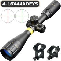 4-16x44 SFP Scope with Turret Lock Feature Hunting Tactical Eye Relief Green Red Illuminated Rifle Scope Sniper Airsoft Air Gun