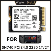 Western Digital SN740 NVMe M.2 SSD 2230 1TB 2TB PCIe 4.0 SSD Drive for Steam Deck ROG Ally GPD Notebook Laptop Tablet mini PC