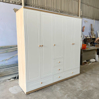 [Freeship HCM] Tủ quần áo CPX-T62, tủ áo 5 cánh sơn viền 2K có kệ hộc trang trí,gỗ cn MDF