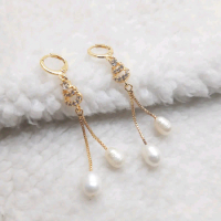 A6 BERSERTIFIKAT ANTING RUMBAI RHODIUM MUTUARA ALAMI AIR TAWAR LOMBOK ANTING RHODIUM MUTIARA LOMBOK 