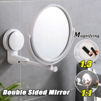 360 ° Swivel Folding cermin kosmetik tiada Punch pembesar cermin bilik mandi cermin dinding dipasang cermin cermin HD cermin kosmetik