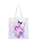 กระเป๋าใส่ของผู้หญิง Kuromi Week สีขาว