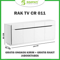 Rak TV Minimalis Putih Sideboard Buffet CR 011