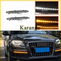 LED Direct Fit LED Daytime Running Lights w/Turn Signal For Audi Q7 2007 2008 2009 2010 2011 22- 6000-6700K Auto parts