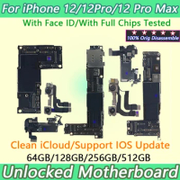 100% Working Logic Board For iPhone 12 PRO MAX Motherboard Unlocked tester Main Board Support for iphone 12 Pro max Full Chips