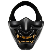 Half Face Mask - Fits Most - Lower Face Protective Mask for Airsoft/BB Gun/CS Game/Hunting/Shooting, Ideal Mask for Halloween