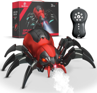 Hot  Remote Control Spider Childrens Toy  -  Realistic Remote Control Spider  Music Effect LED  Lamp