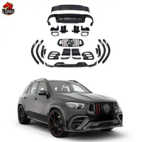 High Quality Upgrade B-Style Body Kits For Mercedes-BENZ GLE Class GLE63 Front Lip rear diffuser exhaust grille Fender Spoiler