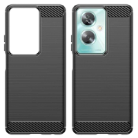 For OPPO A79 A78 5G Carbon Brushed TPU Gel Case,Anti-Shock Flexiable Stripe Rubber Case For OPPO A78 4G