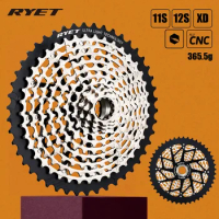 2023 RYET Cassette 11/12 Speed Bike Freewheel Cassette 9-46T Cassette XD 11S 12S Ultimate Sprocket K7 11V MTB Bicycle Freewheel