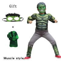 Adult Superhero Hulk Muscle Costumes Cosplay Mask Jumpsuit Birthday Gift Halloween Carnival Party
