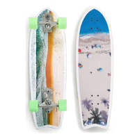 Custom Print Scateboard Maple Skateboard Deck Surfskate Scate Board 4 Wheels Surf Skate Board