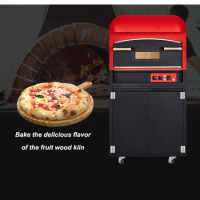 Italian kiln pizza electric pizza oven machine commercial Floor-standing electric kiln oven with locker pizza baking machine