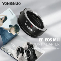 YONGNUO EF-EOSM II Lens Adapter AF Camera Mount Electronic Aperture for Canon EF Lens to Canon EOS M2/M3/M5/M6/M10/M50/M100/M20