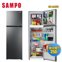 SAMPO聲寶 250公升一級能效變頻雙門冰箱SR-M25D 含拆箱定位+舊機回收