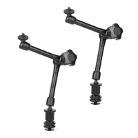 2X Magic Arm 11 Inch Articulating Arm Magic Friction With Hot Shoe Mount &amp; 1/4 Inch Tripod Screw
