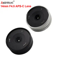 AstrHori 14mm F4.5 APS-C Wide Angle Manual Lens for Nikon Z Sony E Fuji Fujifilm X Canon EOS-M M43 Mount