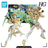 Bandai Genuine Assembling Toy HGBF 1/144 Winning Fumina Model Kit Gundam Build Fighters Action Figure Gift Collection for Boys