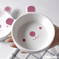 兒童輔食碗 創意餐具可愛動物兒童卡通5寸陶瓷碗小白兔米飯碗寶寶輔食碗 全館免運