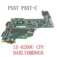yourui For TOSHIBA Satellite P50 P55T P55T-C Laptop Motherboard with SR2EY I5-6200U CPU 930M GPU DDR3 A000395910 DABLYDMB8E0