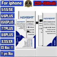 HIGH CAPACITY 2100-4500mAh Battery for iphone SE 5 5S 5C 6 6S 7 8 X XS XR 11/XS Max/6 6S 7 8 Plus/11 Pro/11 Pro Max