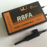 Corona R8FA FASST Compatible 2.4Ghz 8Ch Receiver For FUTABA Transmitter 8FG 7C