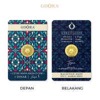 GDORA Gold Bar 999.9 1 Dinar 4.25g Carnation 24k Customized