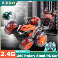 RC Cars 360 Rotary Stunt Car 5 Wheel Dump Truck Car High Speed Climbing Buggy Eletric Vehicle Remote