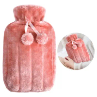 Hot Water Bottle Cover Rubber Hot Water Bag Thickened Hand &amp; Feet Warmer Bag Cover Leakproof Long Lasting for Kids Men &amp; Women