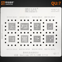 Amaoe QU:7 BGA Reballing Stencil for Snapdragon 460-SM4250 665-SM6125 662-SM6115/720G-SM7125/730G-SM7150/750G-SM7225 SM7350