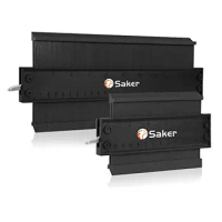 Saker Contour Gauge Profile Tool Contour Duplication Gauge Irregular Shape Duplicator DIY Handyman Construction (10 Inch+5 Inch)