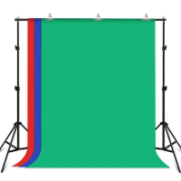 PULUZ 2x2m Photo Studio Background Support Stand Backdrop Crossbar Bracket Kit with 3 x Backdrops