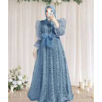 Dbest Gamis Gaun Alyshani Dz4 Dres cantik cocok untuk kondangan, lebaran, pesta, wisuda