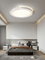 臥室燈吸頂燈現代簡約創意個性圓形主臥室燈北歐房間書房led燈具