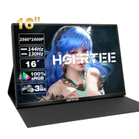 165Hz 16 inch 2.5K 2560*1600 Portable Monitor Gaming Display IPS Panel 100%SRGB Extended Screen For Switch/Xiaomi/raspberry/xbox