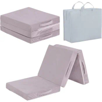 Toddler Foldable Floor Mattress, Small Floor Nap Mat for Sleeping Daycare, Kids Trifold Chair Futon Mattresses