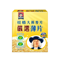 【QUAKER 桂格】嚴選薄片大燕麥片1200g(超值8入)