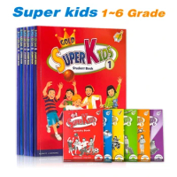 Gold Super 1-6 Kids Student Books and Activity Books Learning In English Educational Workbook Book for Kids Pre K Learning