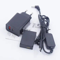 PD Charger+USB Type-C Charger Cable+DR-E12 DC Coupler LP-E12 dummy battery for Canon EOS M2 M10 M50 M100 M200 Camera