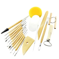 19Pcs Polymer Clay Tools Ceramics Clay Sculpting Tools Air Dry Clay Tool Set for Adults Kids, Drawing, Dotting, Molding, Shaping